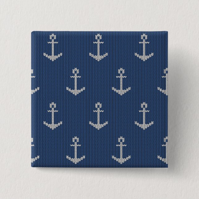 Knit Sea Anchor Button (Front)
