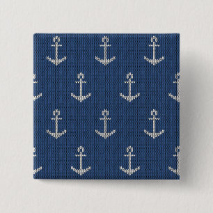 Knit Sea Anchor Button