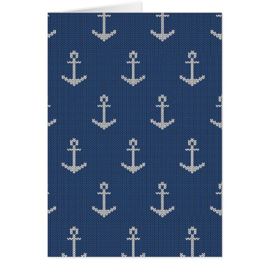 Knit Sea Anchor Cards (Front)