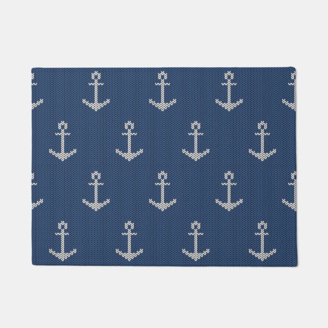 Knit Sea Anchor Doormat (Front)