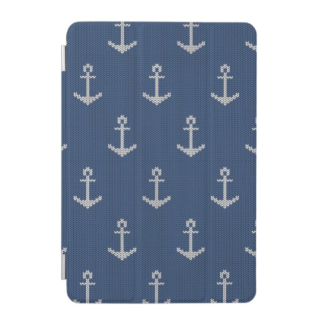 Knit Sea Anchor iPad Mini Cover (Front)