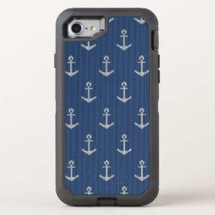 Knit Sea Anchor OtterBox Defender iPhone SE/8/7 Case
