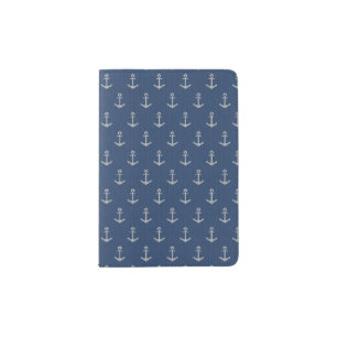 Knit Sea Anchor Passport Holder