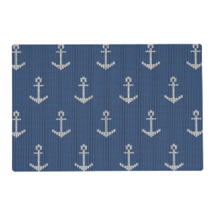Knit Sea Anchor Placemat