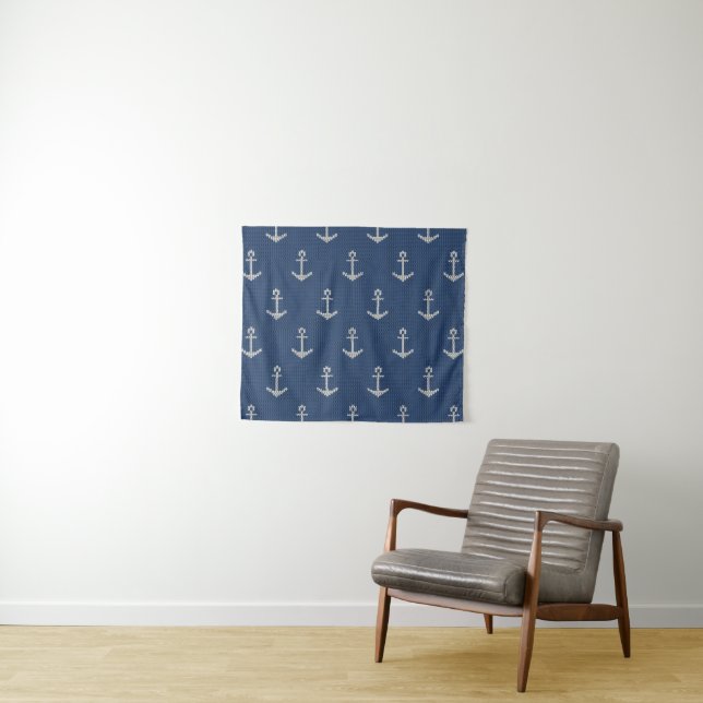 Knit Sea Anchor Tapestry (In Situ (Horizontal))