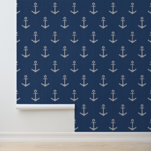Knit Sea Anchor Wallpaper