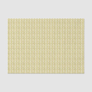 Knit Stitch Yarn Texture Crafts Faux Gold Foil Tissue Paper
