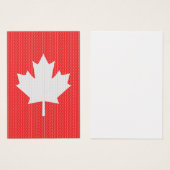 Knit Style Maple Leaf Knitting Motif (Front & Back)