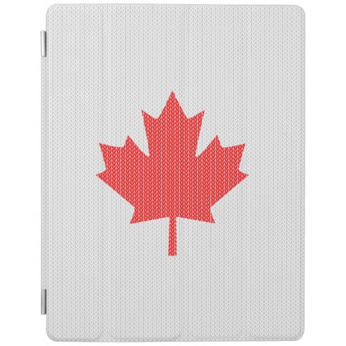 Knit Style Maple Leaf Knitting Motif iPad Smart Cover