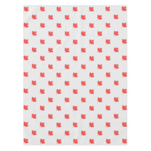 Knit Style Maple Leaf Knitting Motif Tablecloth
