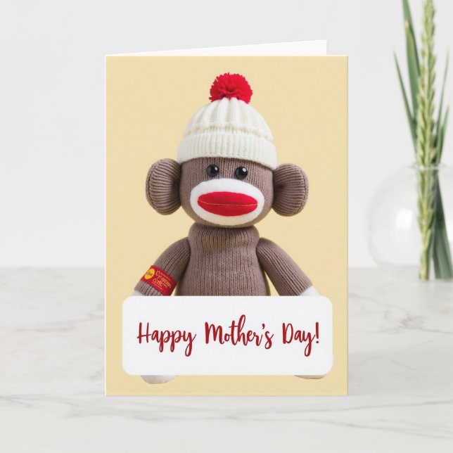 Knitted Bear Mothers Day Card (Front)