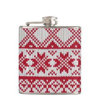 Knitted Christmas Hip Flask