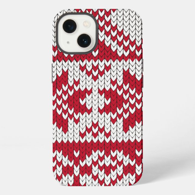Knitted Christmas Iphone Case (Back)