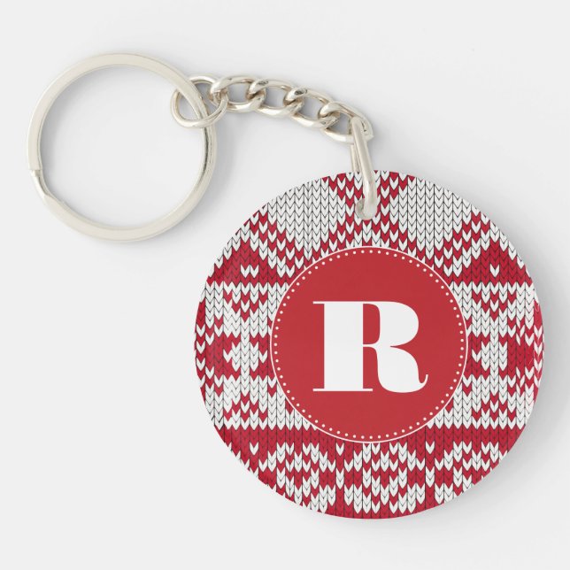 Knitted  Christmas Keychain (Front)
