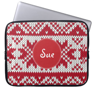 Knitted Christmas Laptop Sleeve