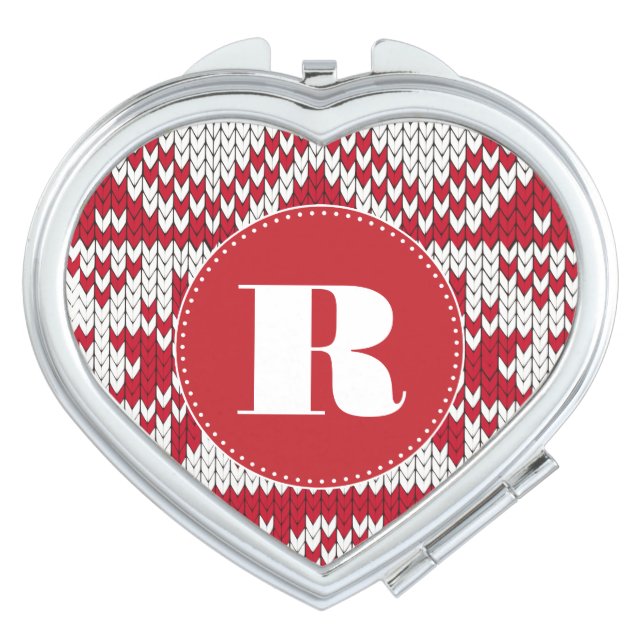 Knitted  Christmas Makeup Mirror (Front)