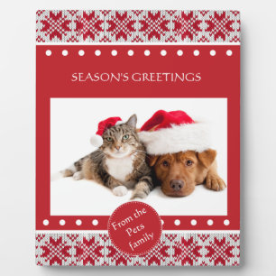 Knitted Christmas Plaque