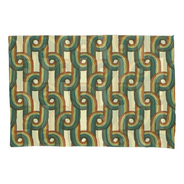 Knitted colors: hand-drawn seamless pattern. pillow case (Front)