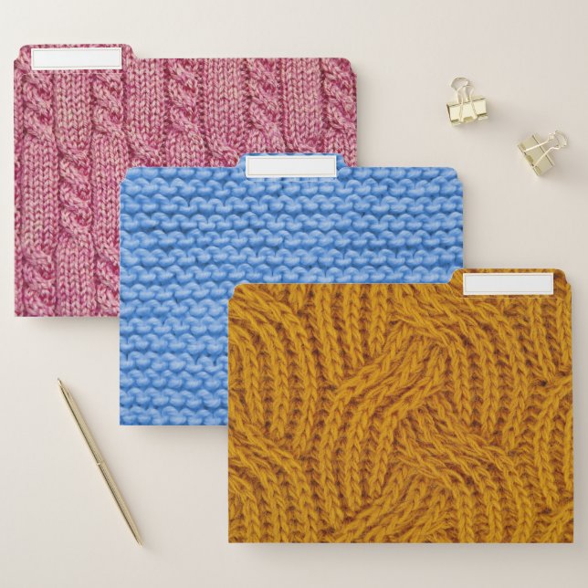Knitted File Folder (Set)