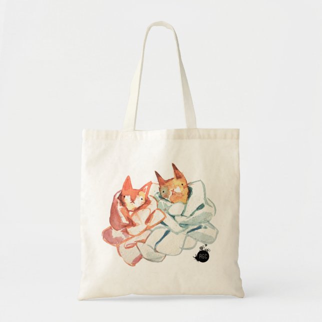 Knitted Kitties Tote (Front)