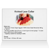 Knitted Lace Collar Pattern Cards (Inside Horizontal (Top))