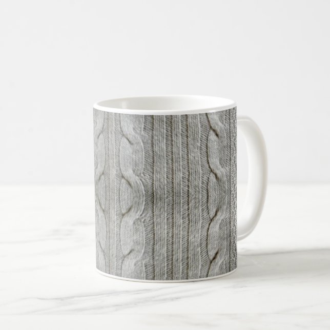 "Knitted" Mug (Front Right)