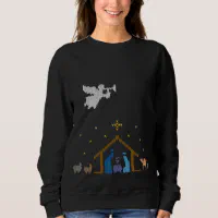 Knitted Nativity Ugly Christmas Sweater Religious Zazzle