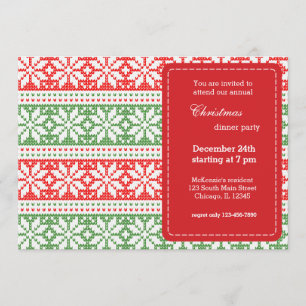 Knitted pattern invitation