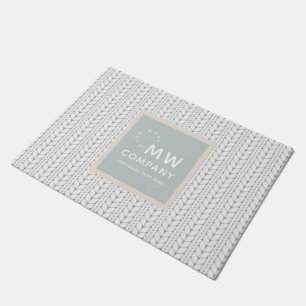 Knitted Pattern Modern Professional Hand Made Doormat