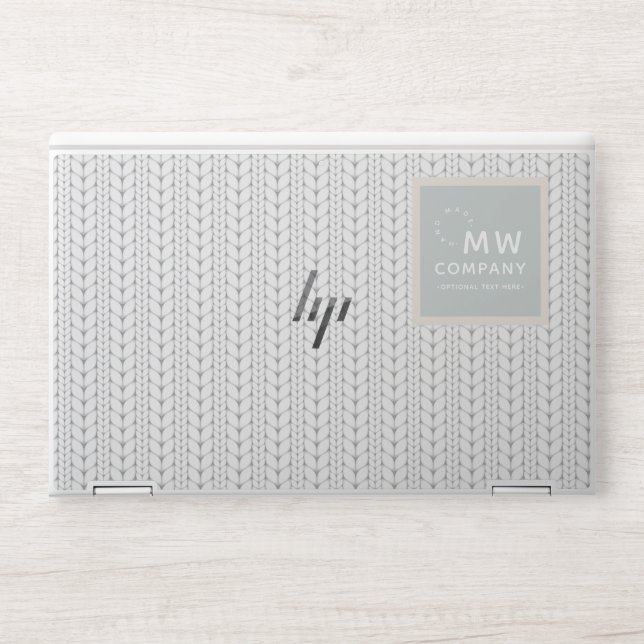 Knitted Pattern Modern Professional Hand Made HP Laptop Skin (Front)