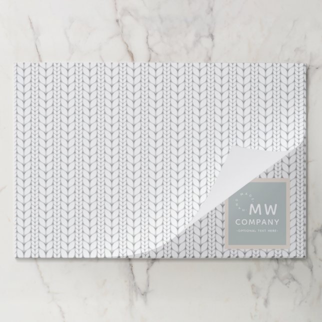 Knitted Pattern Modern Professional Hand Made Paper Pad (Folded)