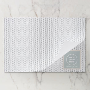 Knitted Pattern Modern Professional Logo Paper Pad