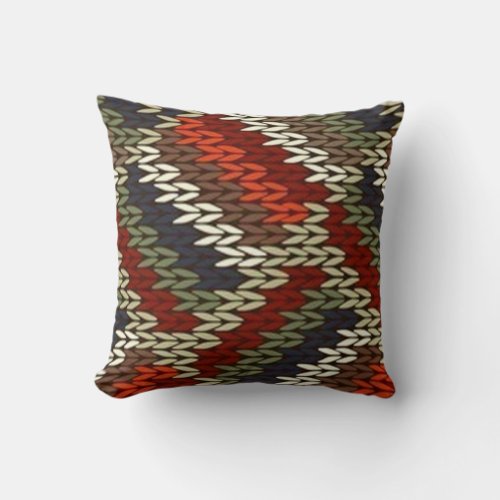 Knitted Pattern Pillow