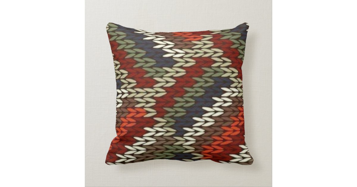 Knitted Pattern Pillow