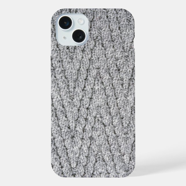 knitted pattern texture iphone case (Back)