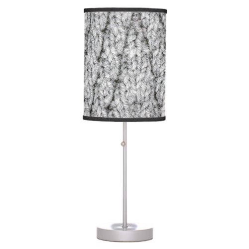 knitted pattern texture table lamp
