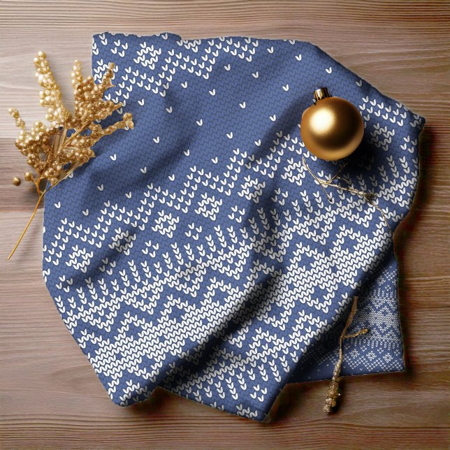 Knitted Stitch Pattern5 Navy Blue ID208 Fabric (Creator Uploaded)