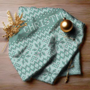 Knitted Stitch Pattern8 Green ID208 Fabric