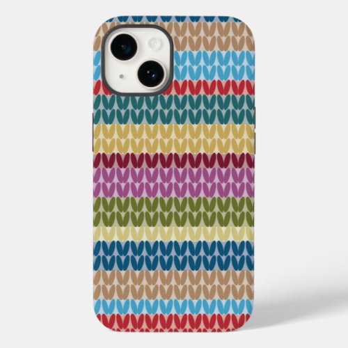 Knitted Style Striped Case_Mate iPhone 14 Case