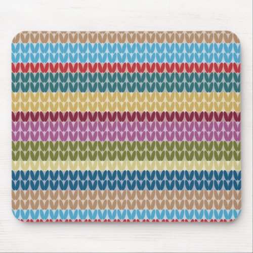 Knitted Style Striped Mouse Pad