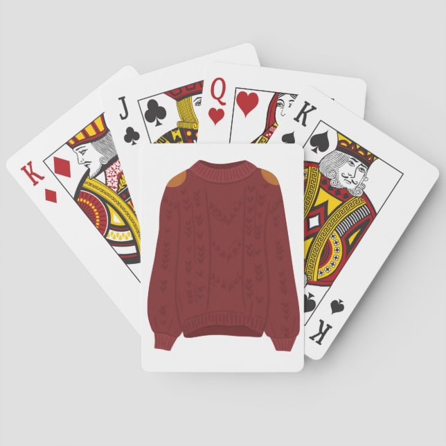 Knitted Sweater Poker Cards (Back)