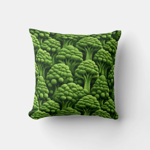 Knitted trees pillow