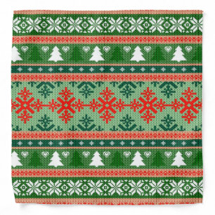 knitted ugly Christmas sweater Bandana