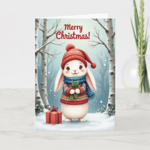 Knitted Winter Creature Card