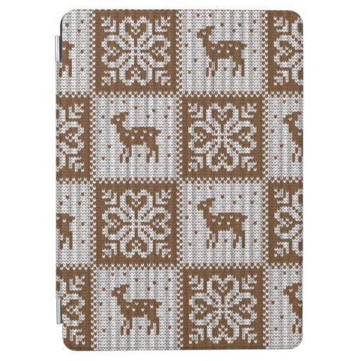 Knitted winter vintage seamless decorative pattern iPad air cover