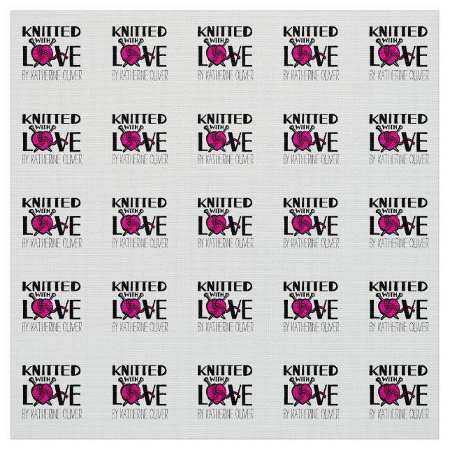 Knitted with love customized fabric labels (Swatch)