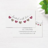 knitted with love gift or business card (Desk)