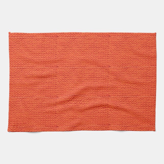 Knitted wool pattern kitchen towel (Horizontal)