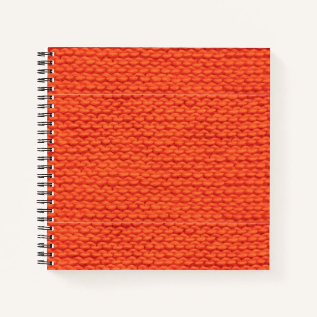 Knitted wool pattern notebook (Front)