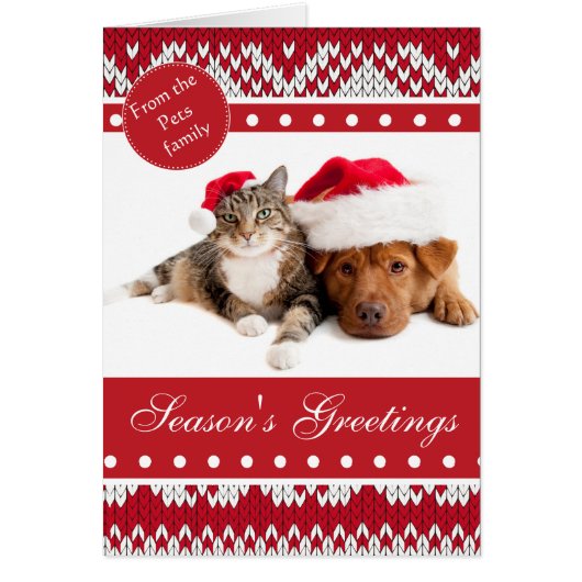 Knitted Xmas Cards (Front)